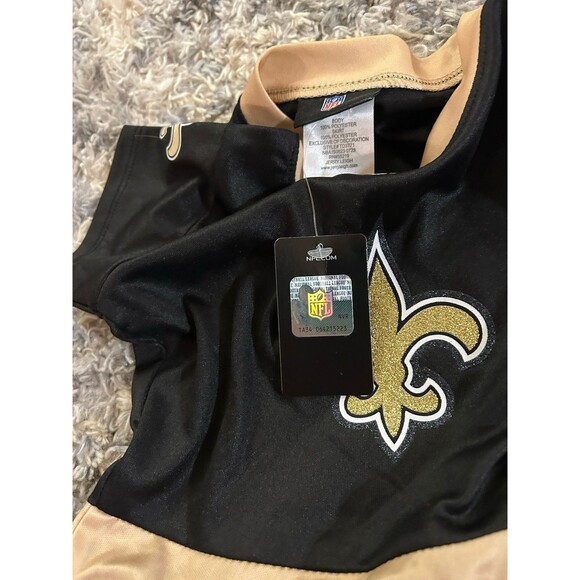 New Orleans Saints Girls 2T‎ Toddler Tutu Tailgate Game Day V Neck Costume Black - Picture 5 of 10